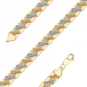 Золотой браслет плетение Фантазийное МАГНАТ МА 023054 МА 023054 фото